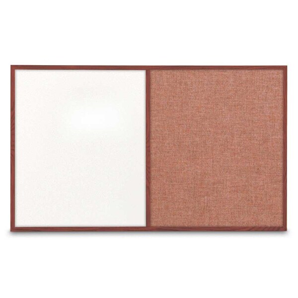 Enclosed Corkboard, 1 Door, 18"x24", 4" Fra, UV3400-BRONZE-COBACC